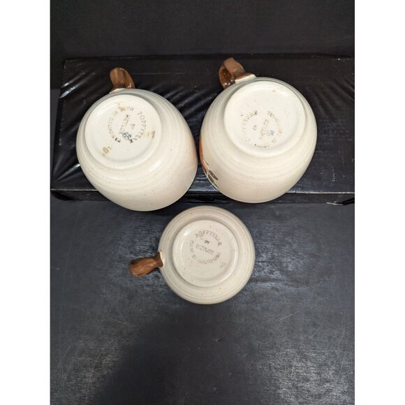 Vintage Poppytrail Metlox Woodlands Tea/Coffee Cup 8 Oz Twisted Handle Set of 3 - Picture 7 of 8